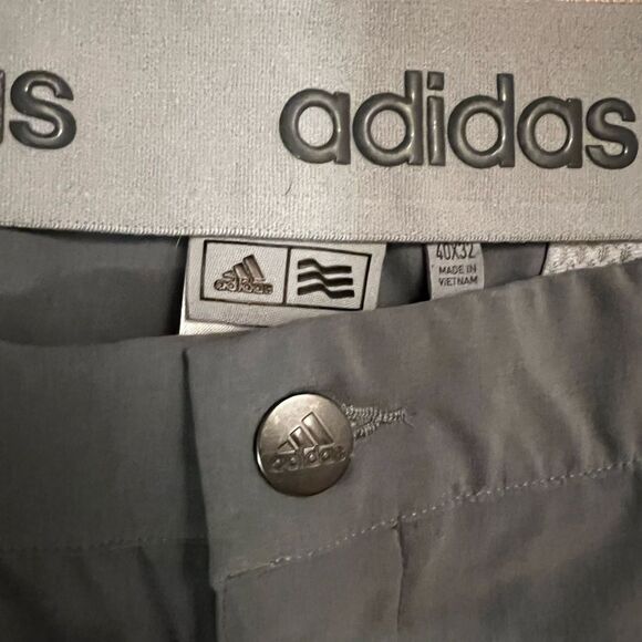Adidas Men's Gray Flat Front Stretch Performance Golf Pants, Size 40 x 32 - Picture 4 of 7